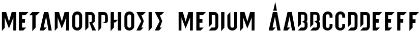 metamorphosis Medium font