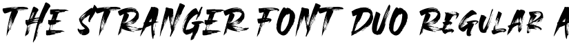 THE STRANGER FONT DUO Regular font