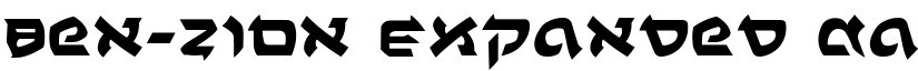 Ben-Zion Expanded font
