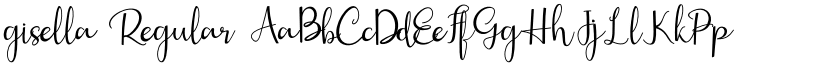 gisella Regular font