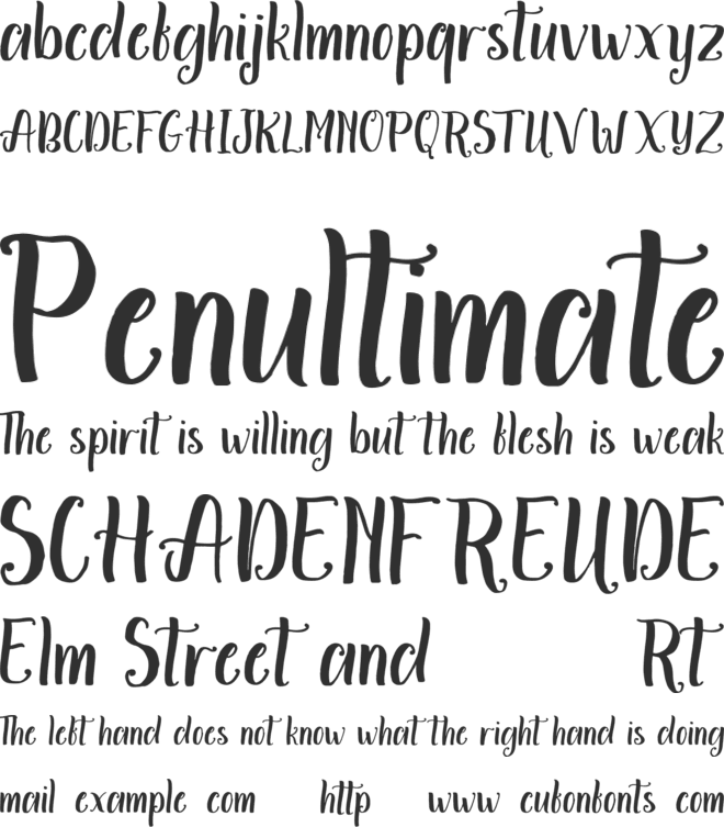 Aminetta font preview