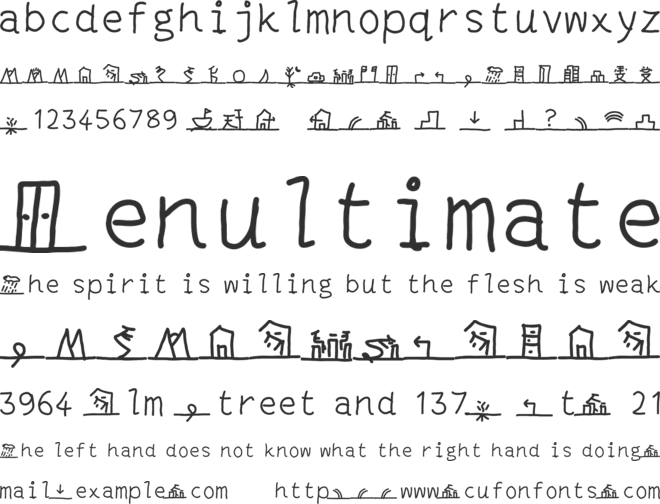 narrativlingua - 1 font preview