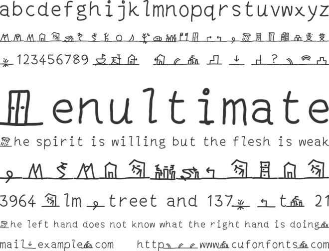 narrativlingua - 1 font preview