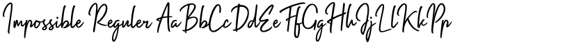 Impossible Reguler font