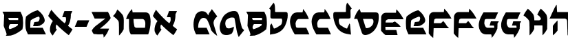 Ben-Zion font