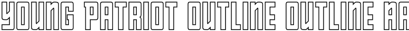 Young Patriot Outline Outline font