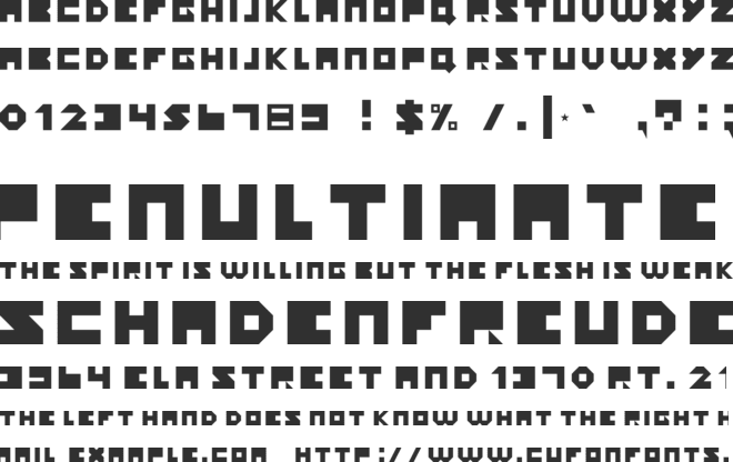 Yourself font preview