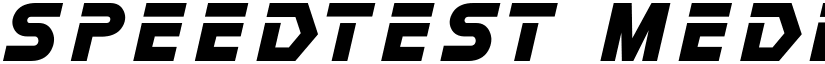 speedtest Medium font