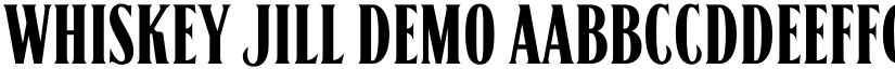 Whiskey Jill Demo font