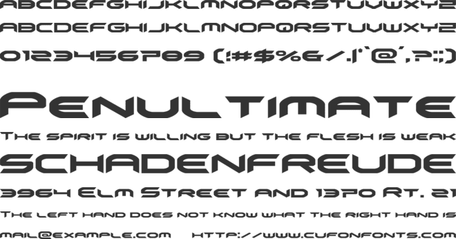 Omni Girl font preview