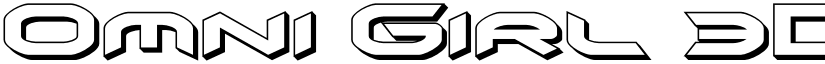 Omni Girl 3D Regular font