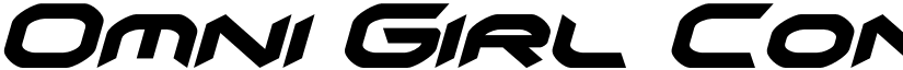 Omni Girl Condensed Italic Condensed Italic font
