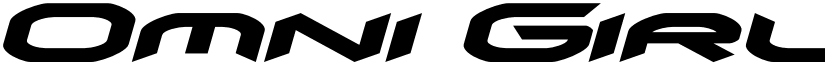 Omni Girl Expanded Italic Expanded Italic font