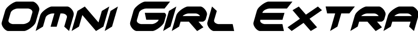 Omni Girl Extra-Condensed Ital Extra-Condensed Italic font
