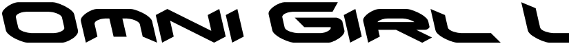 Omni Girl Leftalic Italic font