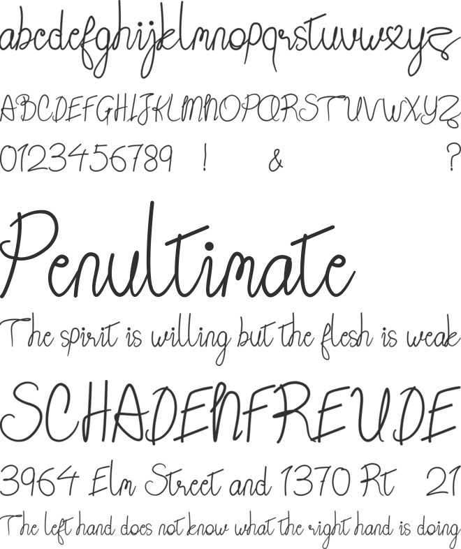 Berather font preview