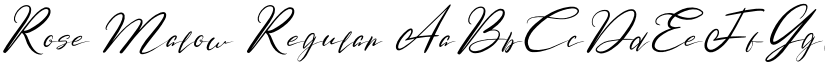Rose Malow Regular font
