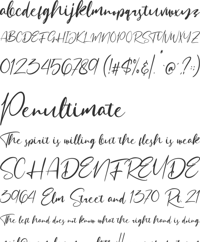 Sattersoon font preview