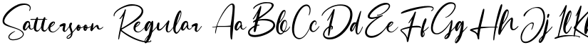 Sattersoon Regular font