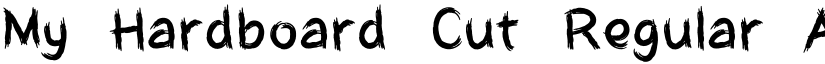 My Hardboard Cut Regular font
