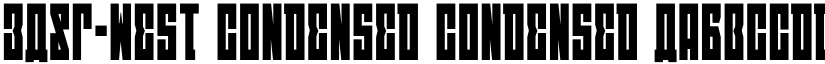 EAST-west Condensed Condensed font