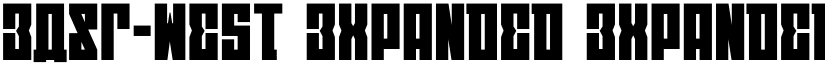 EAST-west Expanded Expanded font