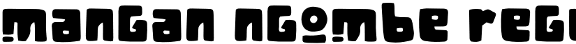 Mangan Ngombe Regular font