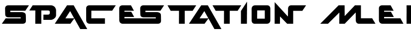 spacestation Medium font