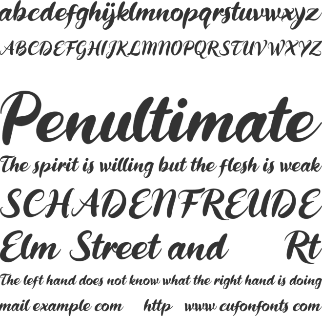 Daddy Rewind font preview