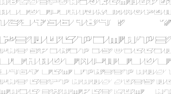 Cube font preview