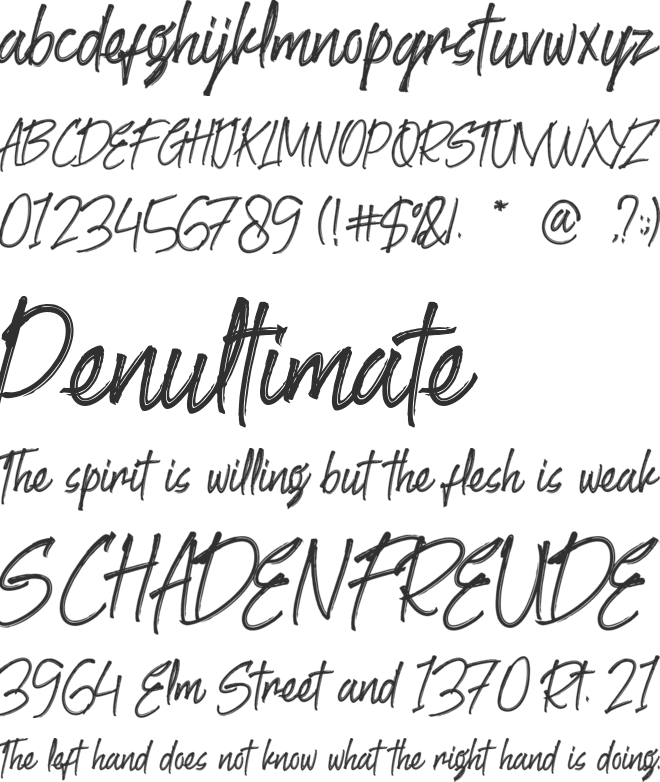 Goodlights font preview