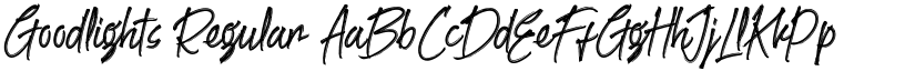 Goodlights Regular font