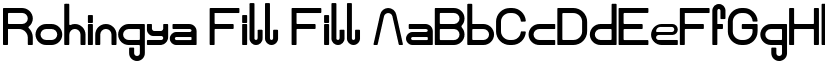 Rohingya Fill Fill font