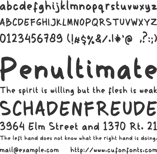 Gosrokan font preview