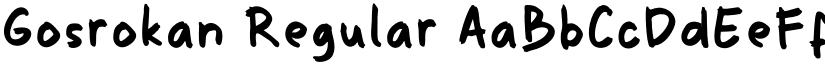 Gosrokan Regular font