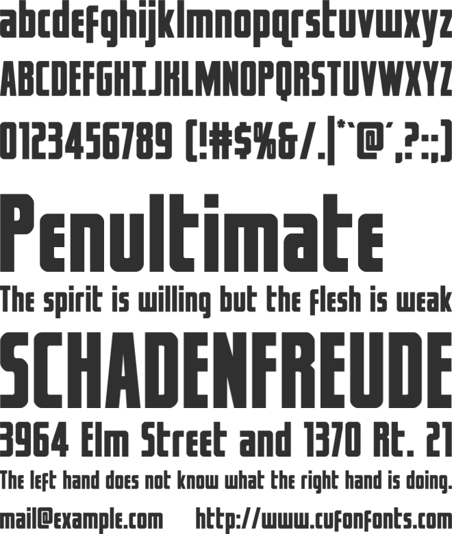 Captain Canaveral font preview