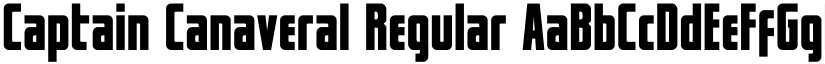 Captain Canaveral Regular font