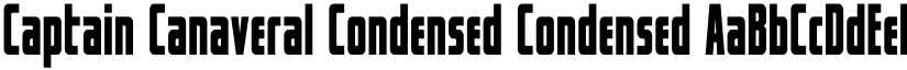Captain Canaveral Condensed Condensed font