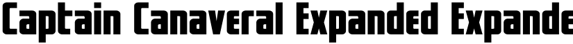Captain Canaveral Expanded Expanded font