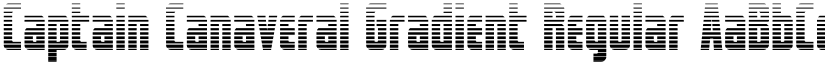 Captain Canaveral Gradient Regular font