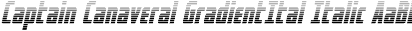 Captain Canaveral GradientItal Italic font