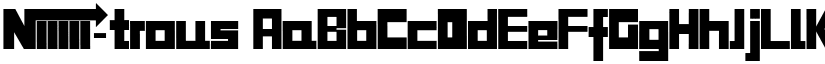 Niiiii-trous font download
