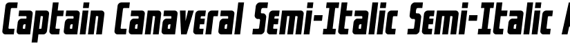 Captain Canaveral Semi-Italic Semi-Italic font