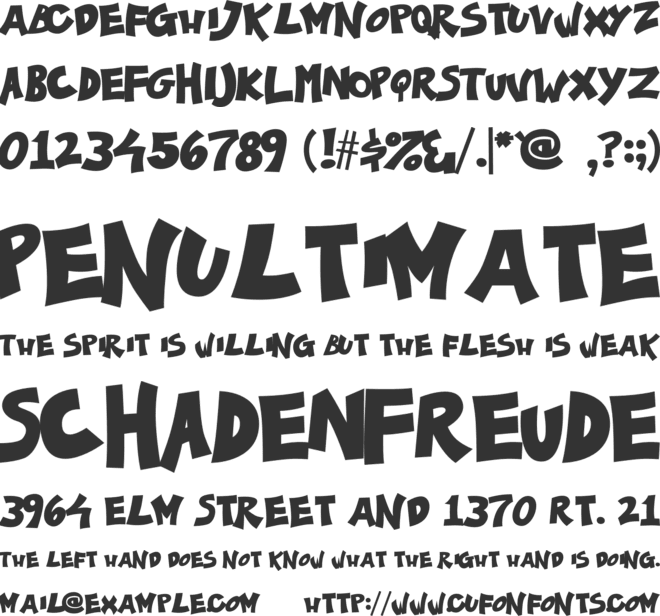 Ka-Pow! font preview