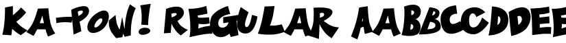 Ka-Pow! Regular font