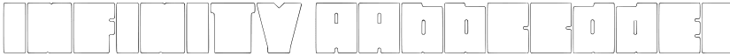 Infinity font