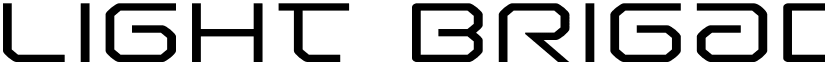 Light Brigade Expanded Expanded font