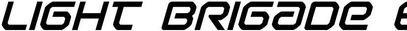 Light Brigade ExtraBold Italic ExtraBold Italic font