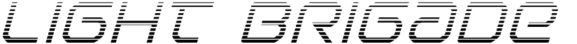 Light Brigade Gradient Italic Italic font