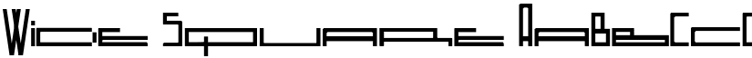 Wide Square font